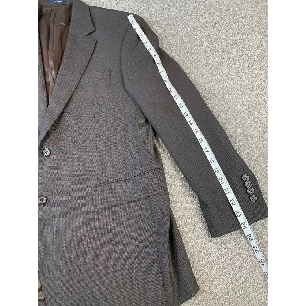Ralph Lauren Suit Jacket‎ Blazer Wool Brown 40R